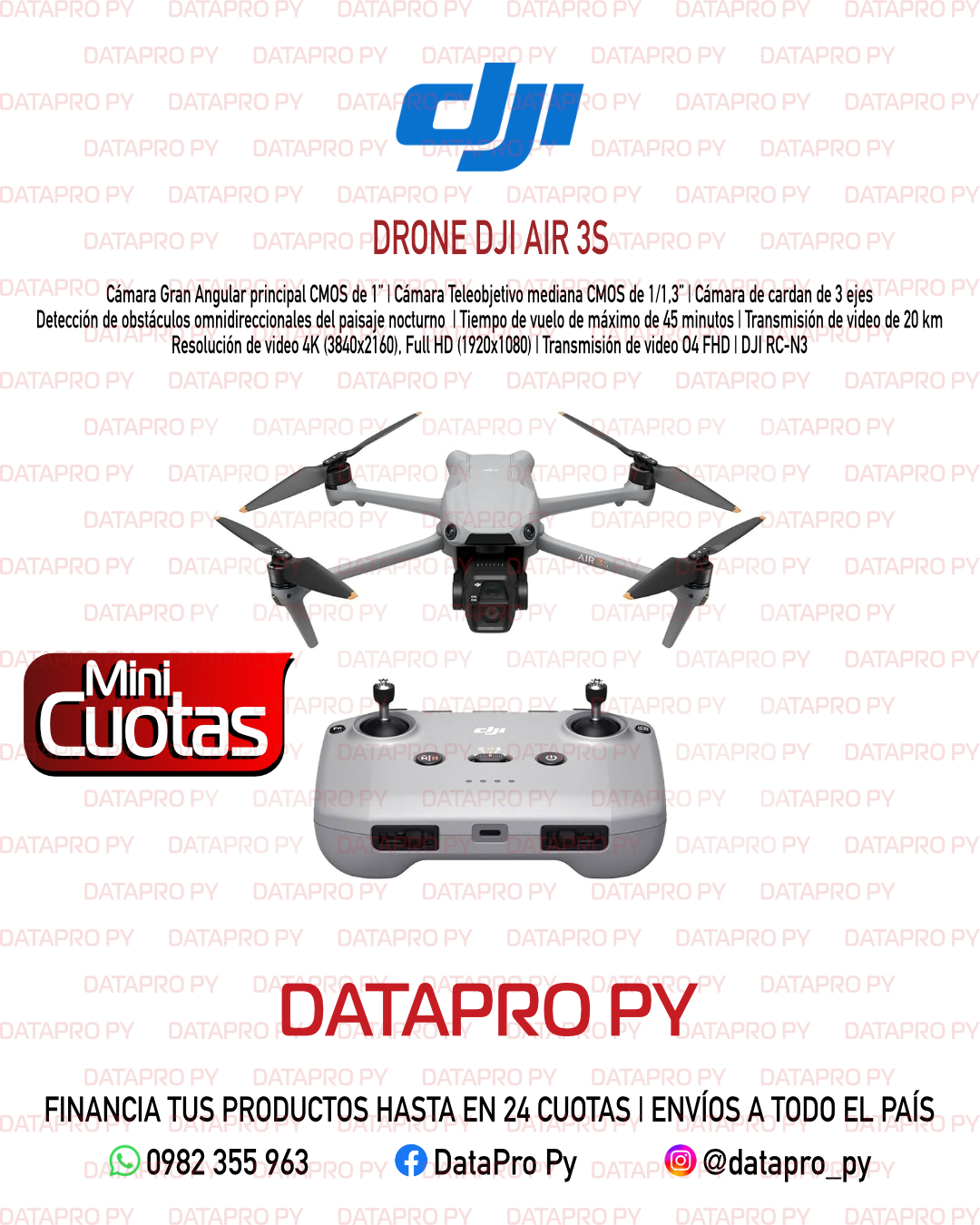 Drone DJI Air 3S RC-N3 Drone DJI Air 3S RC-N3